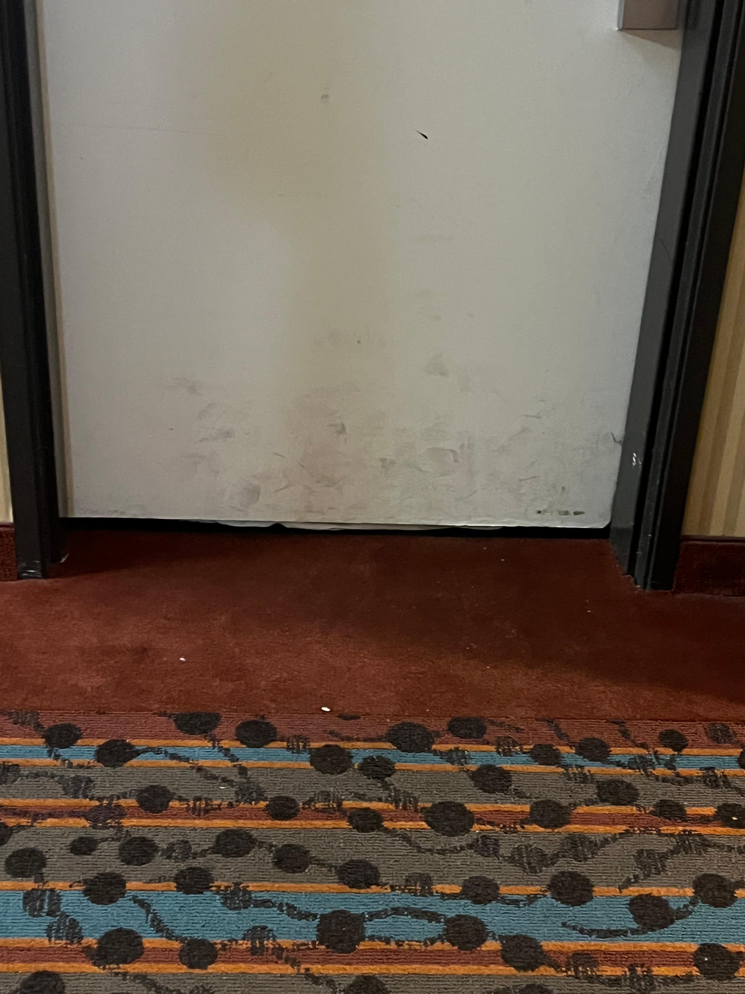 The doors were very dirty 