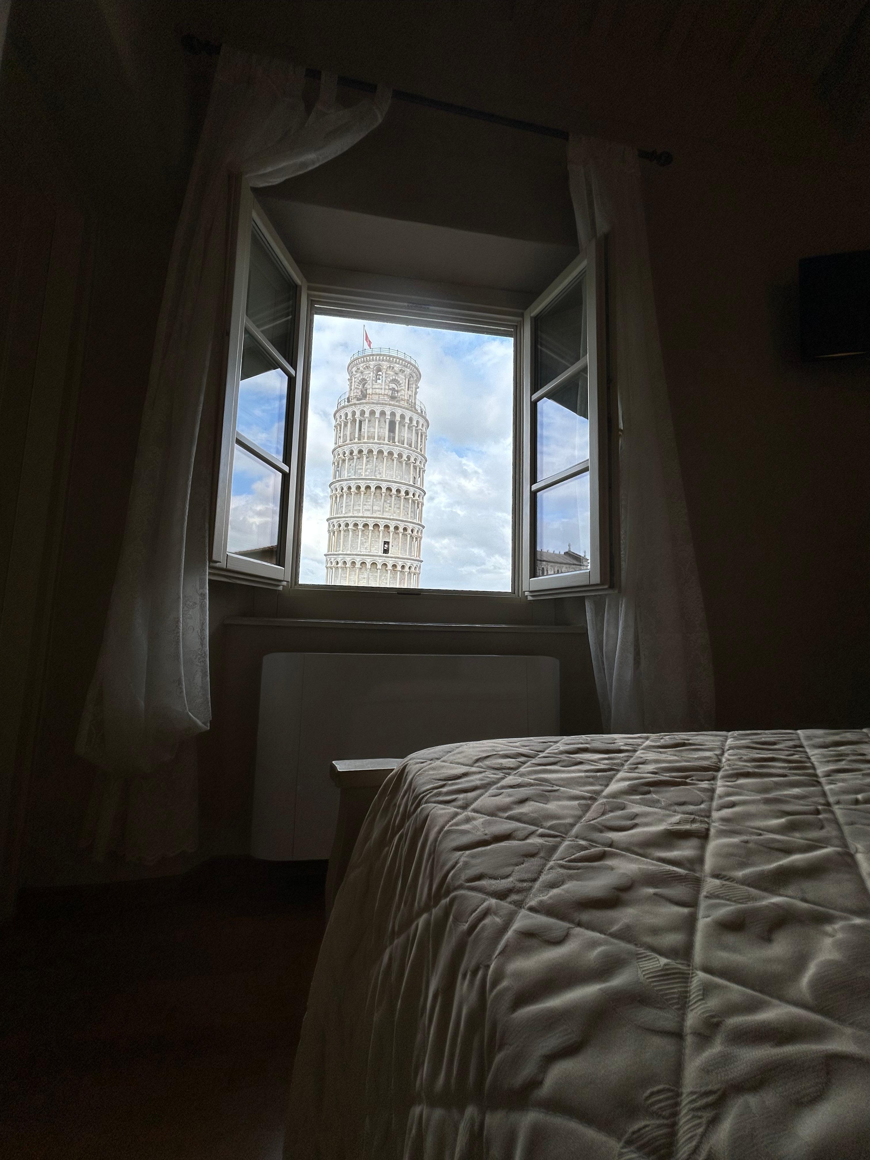 View in the day from the bed. 