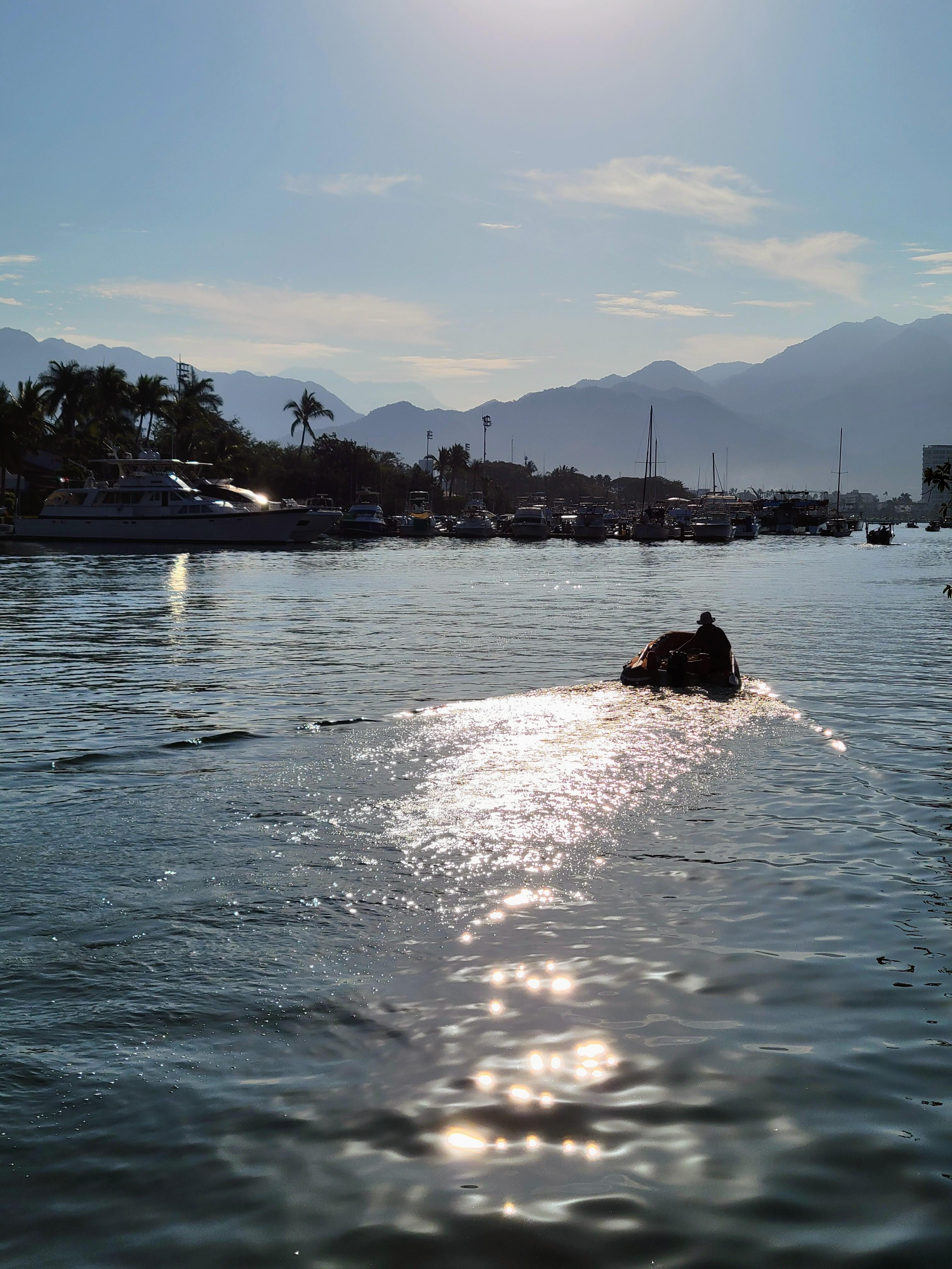 View of marina from buffet on marina side