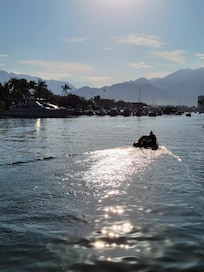 View of marina from buffet on marina side