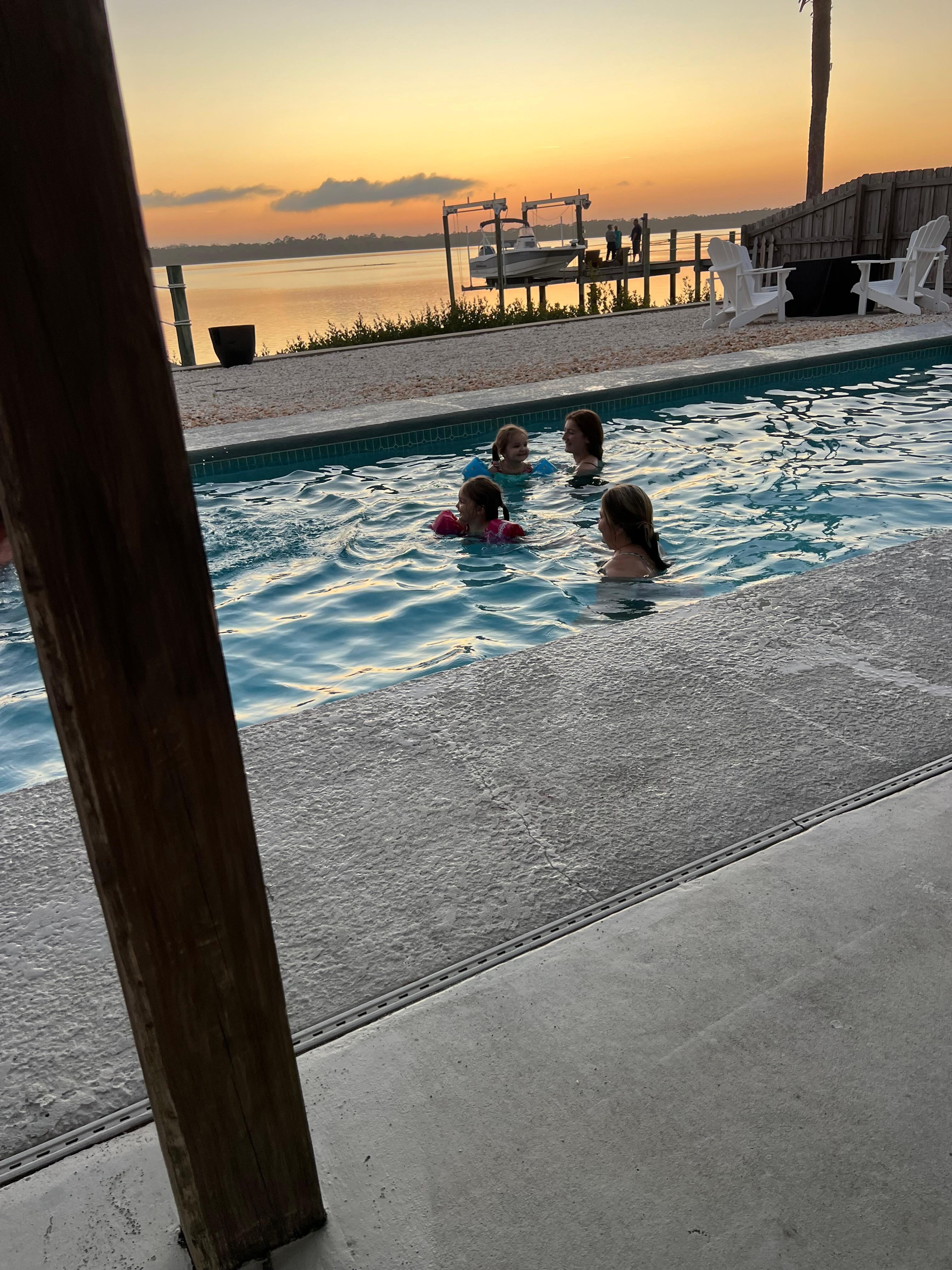 Swimming at Sunset!! 