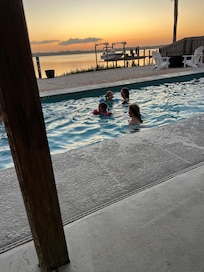 Swimming at Sunset!!