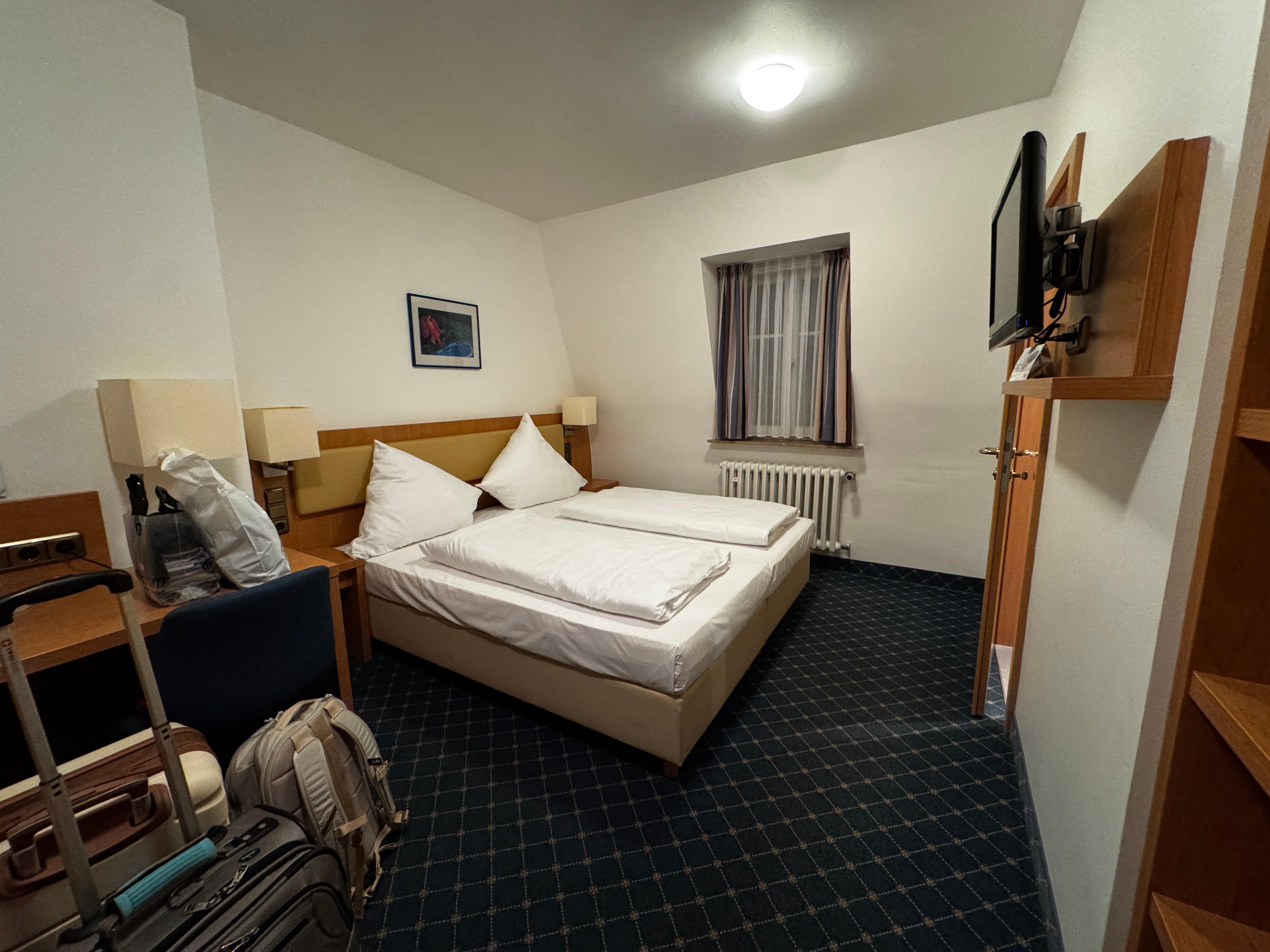 Our room with bed for 2