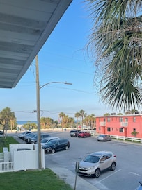 View from our 2nd floor balcony