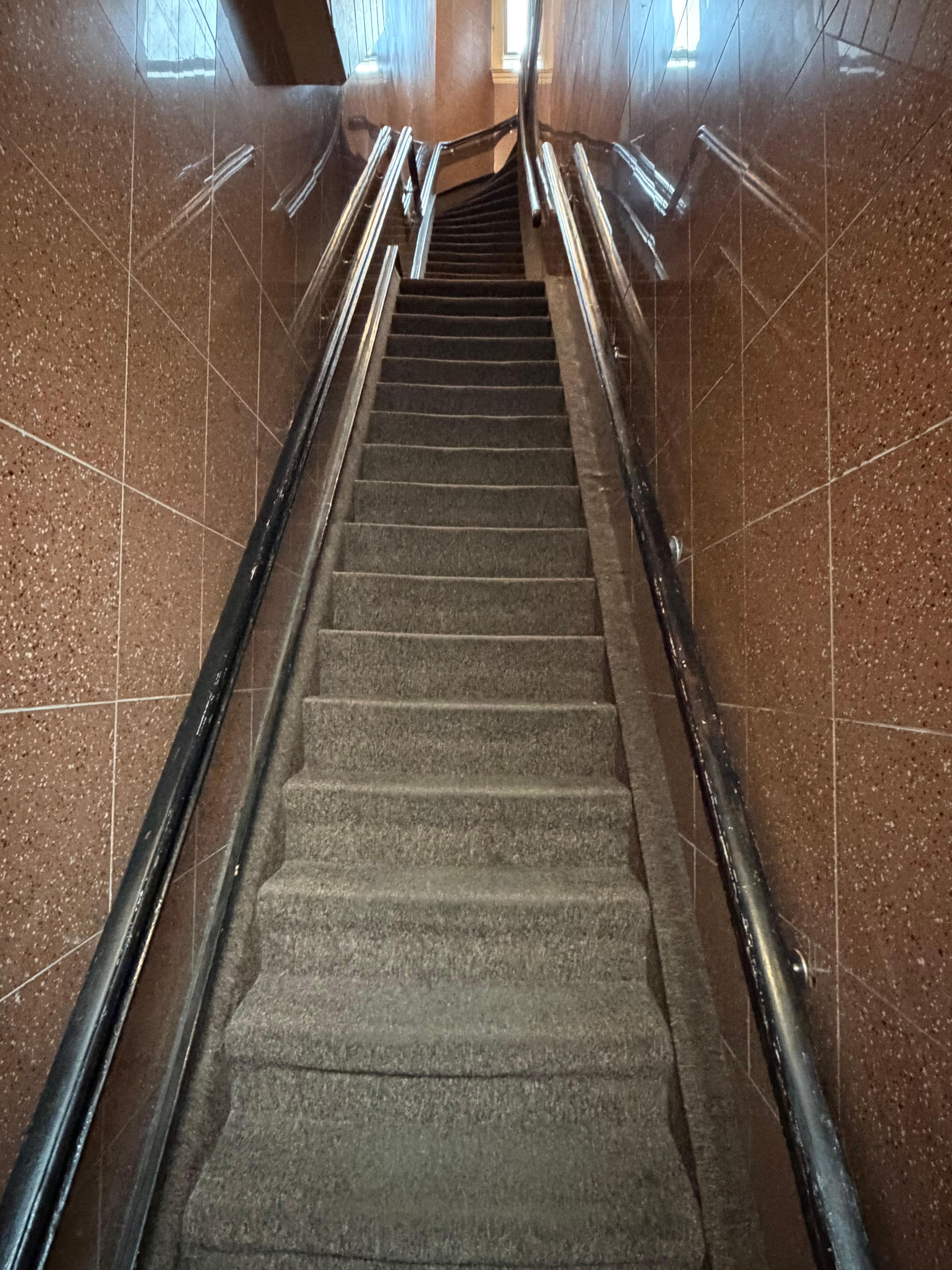 First flight of stairs.. I was on the 4th floor