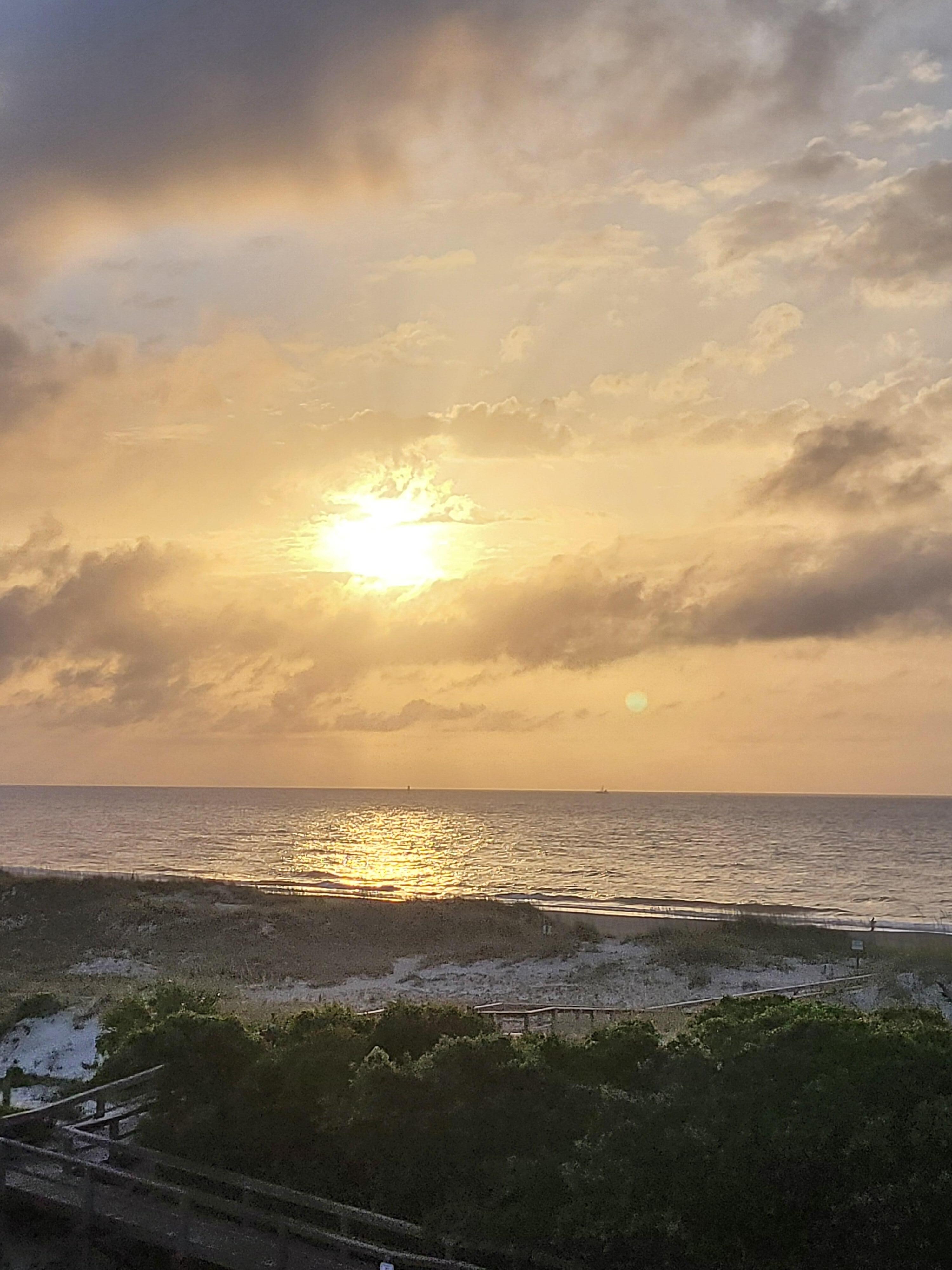 Sunrise from my balcony. 
