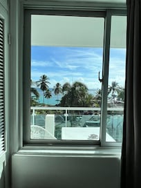 Vista desde el apartamento con vista al mar