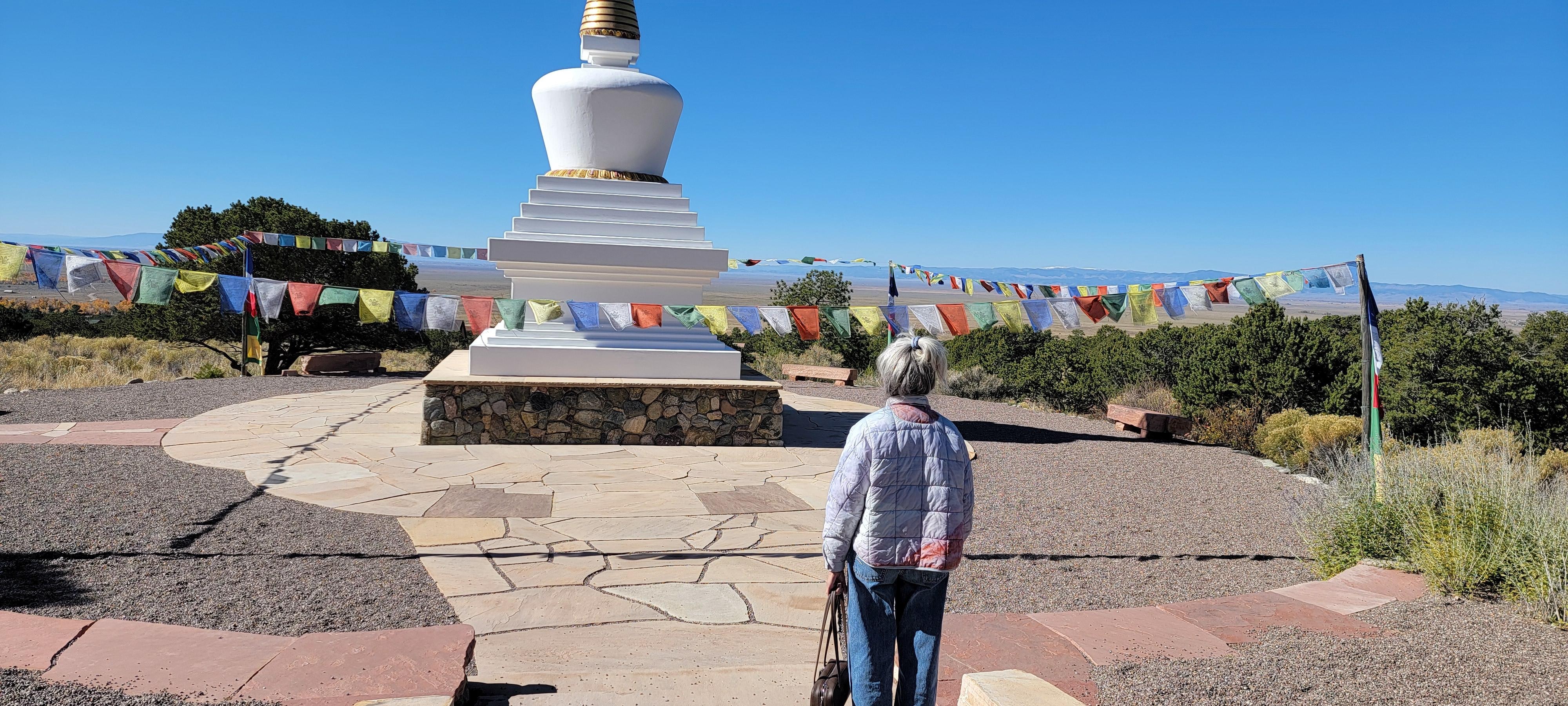  20 minute walk to the Stupa