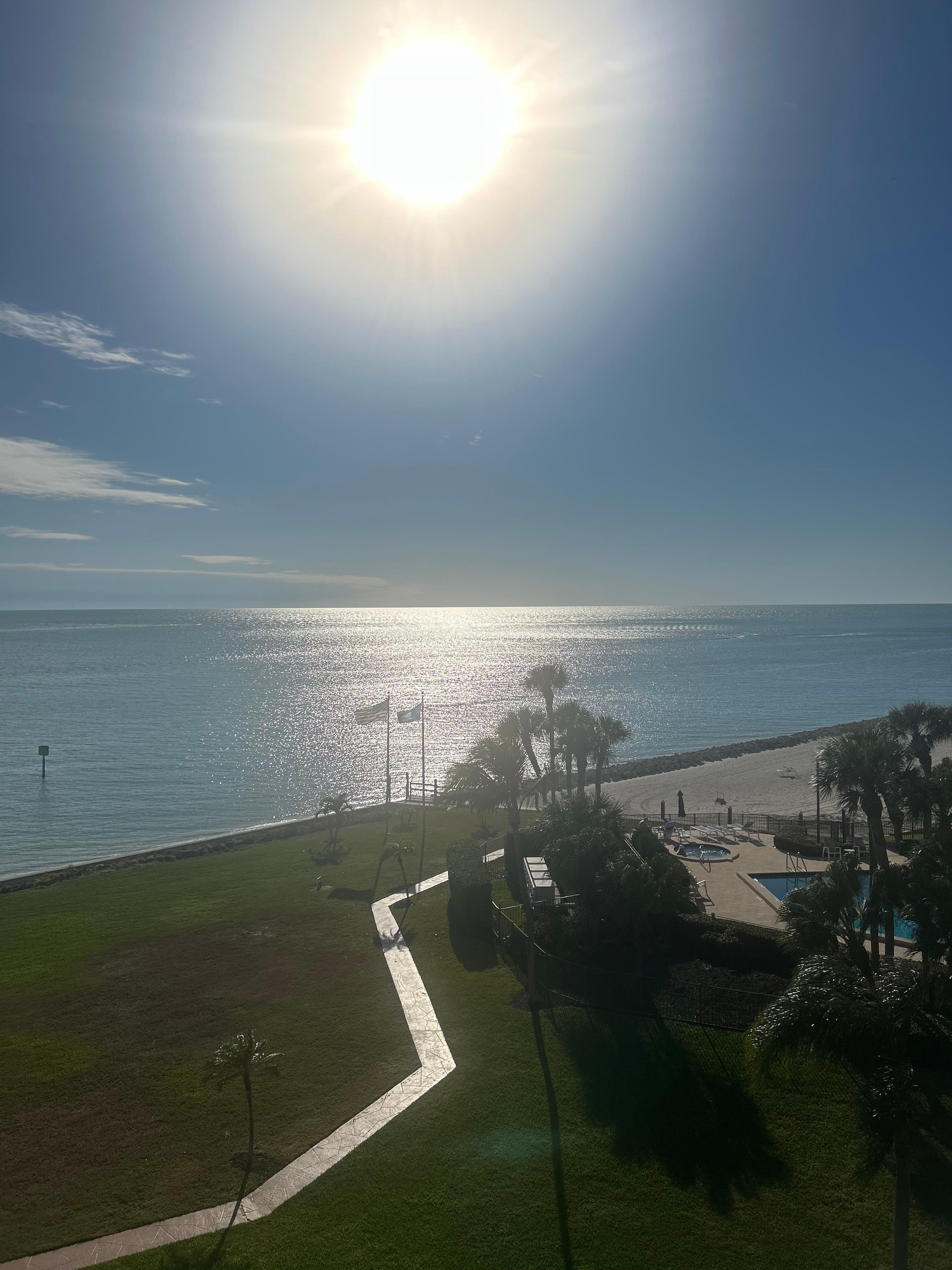 Starting sunset from the balcony
