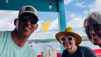 We had drinks at the local pub while watching the kids go parasailing!
