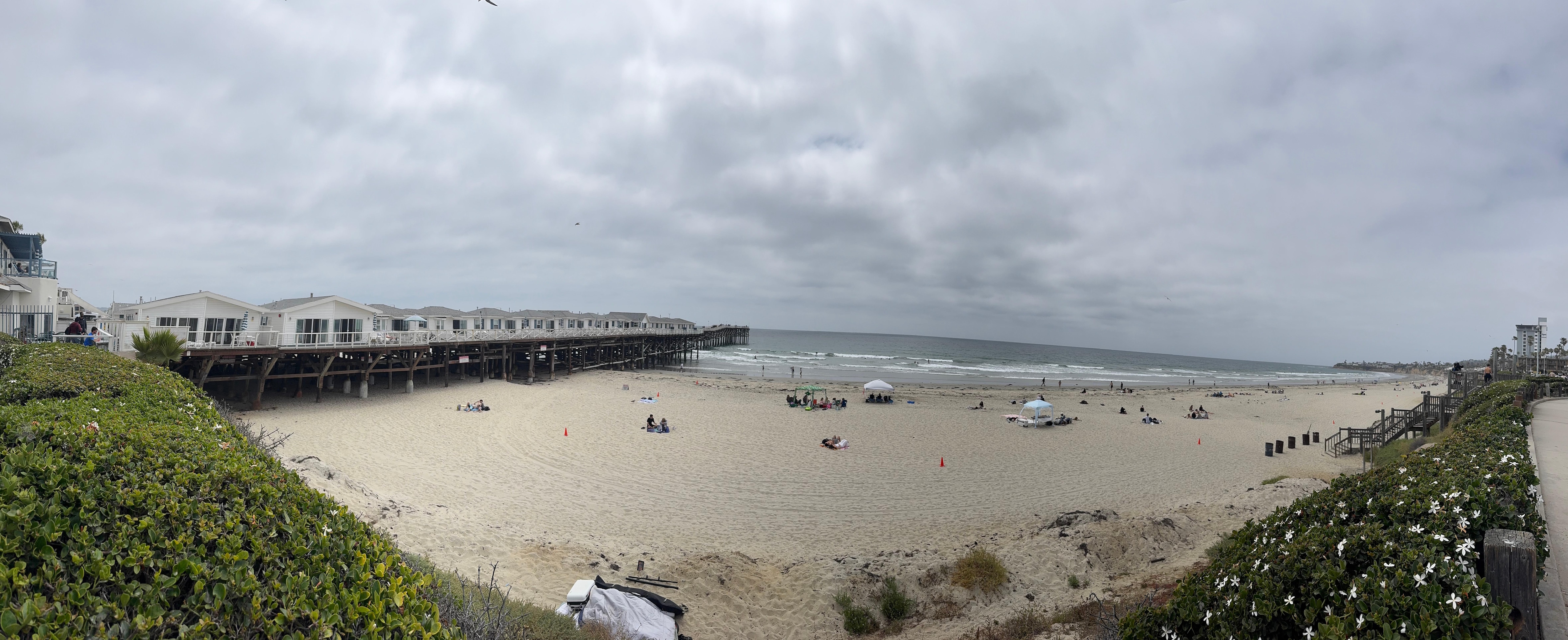 Pano view of pacific beach