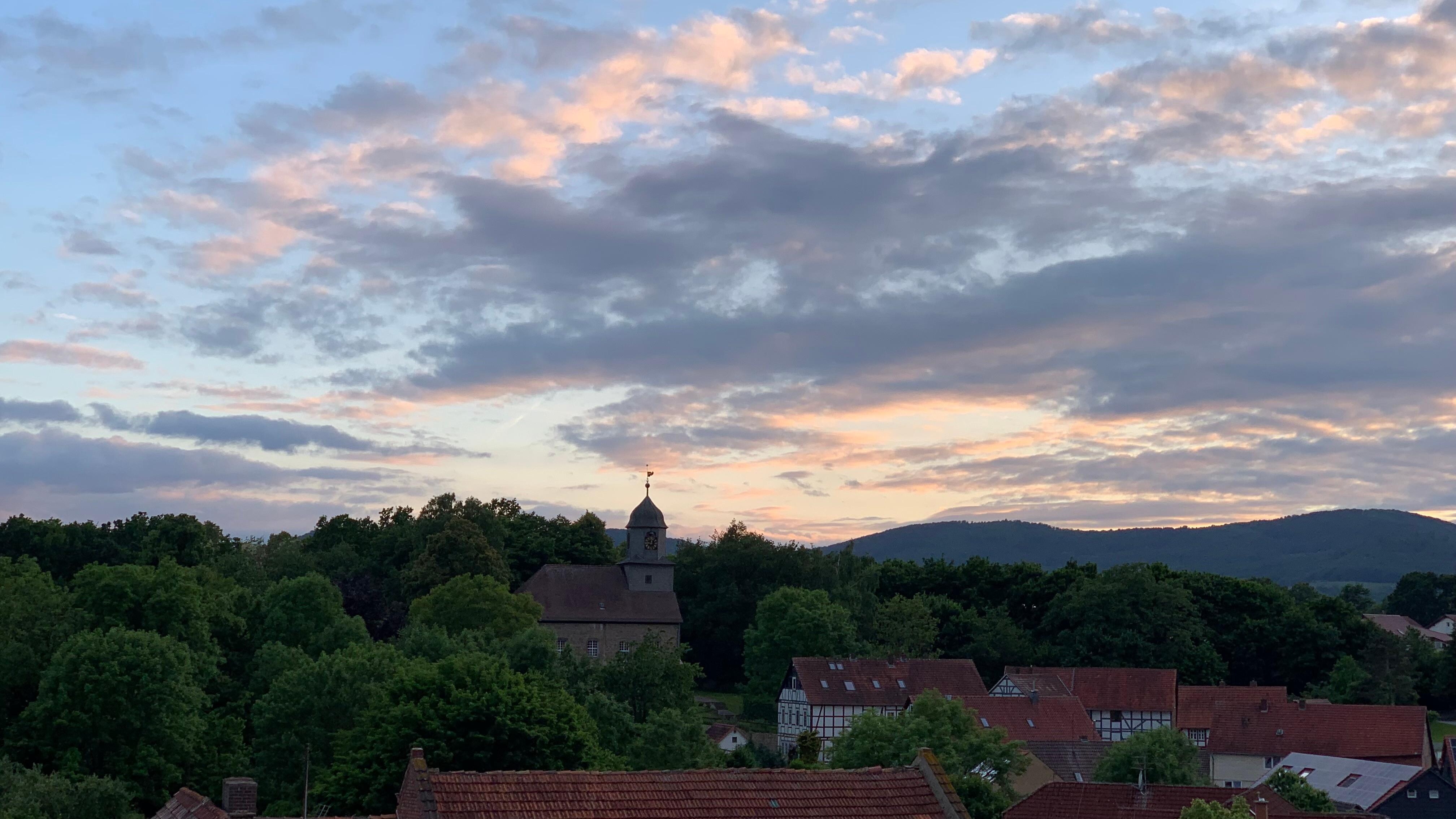 Aussicht aus dem Obergeschoss