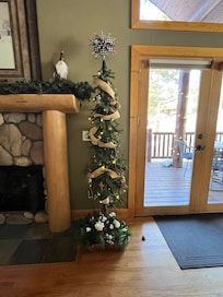 The Christmas decorations added an additional touch of home for the holidays feel.