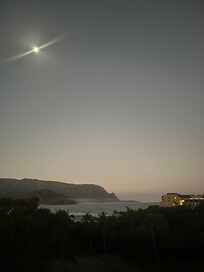 Moon over Hanalei Bay