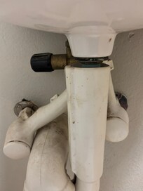 Dirt that is on these pipes was on the baseboards and in the corners of the room.