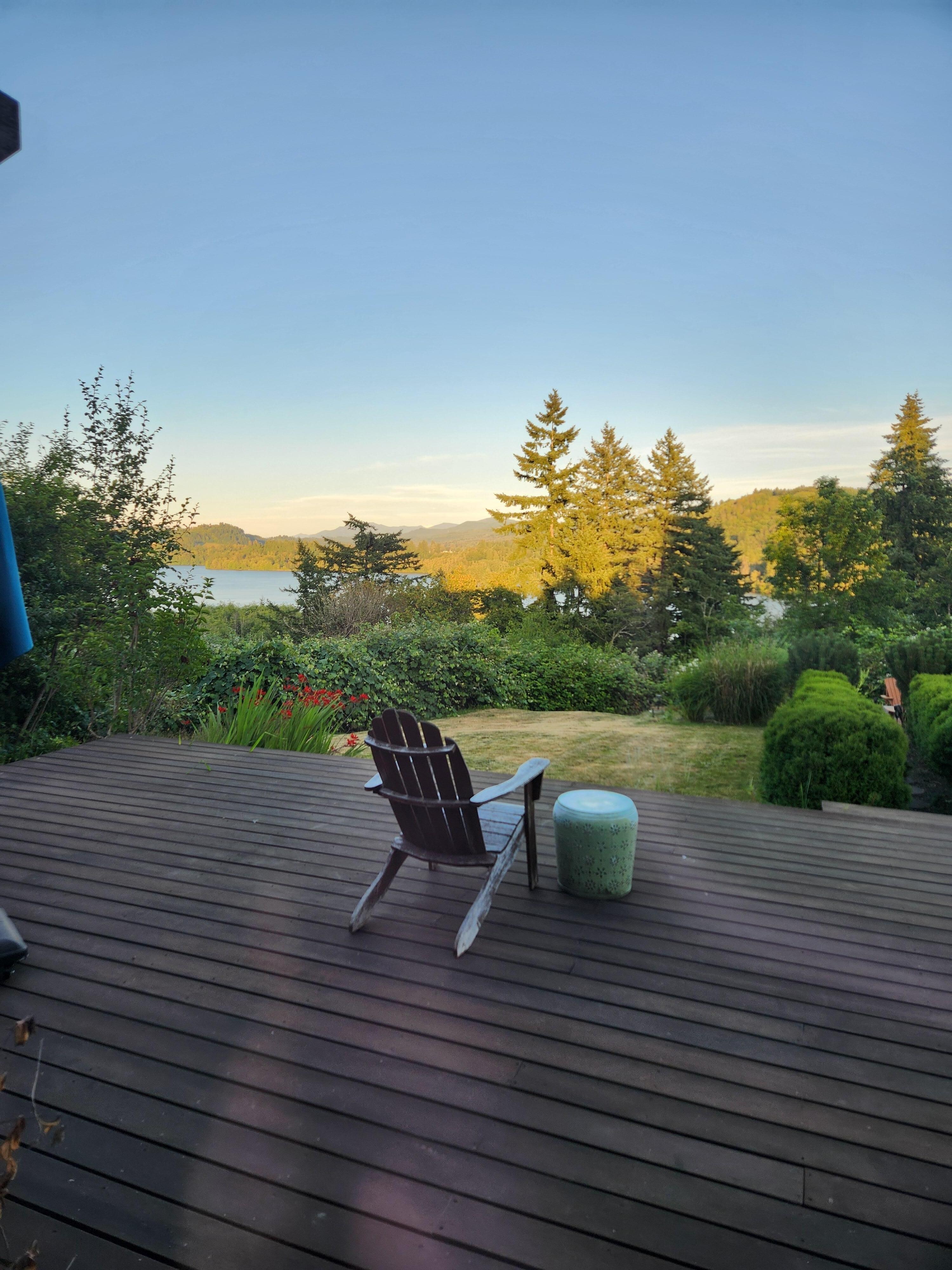The view for our morning coffee
