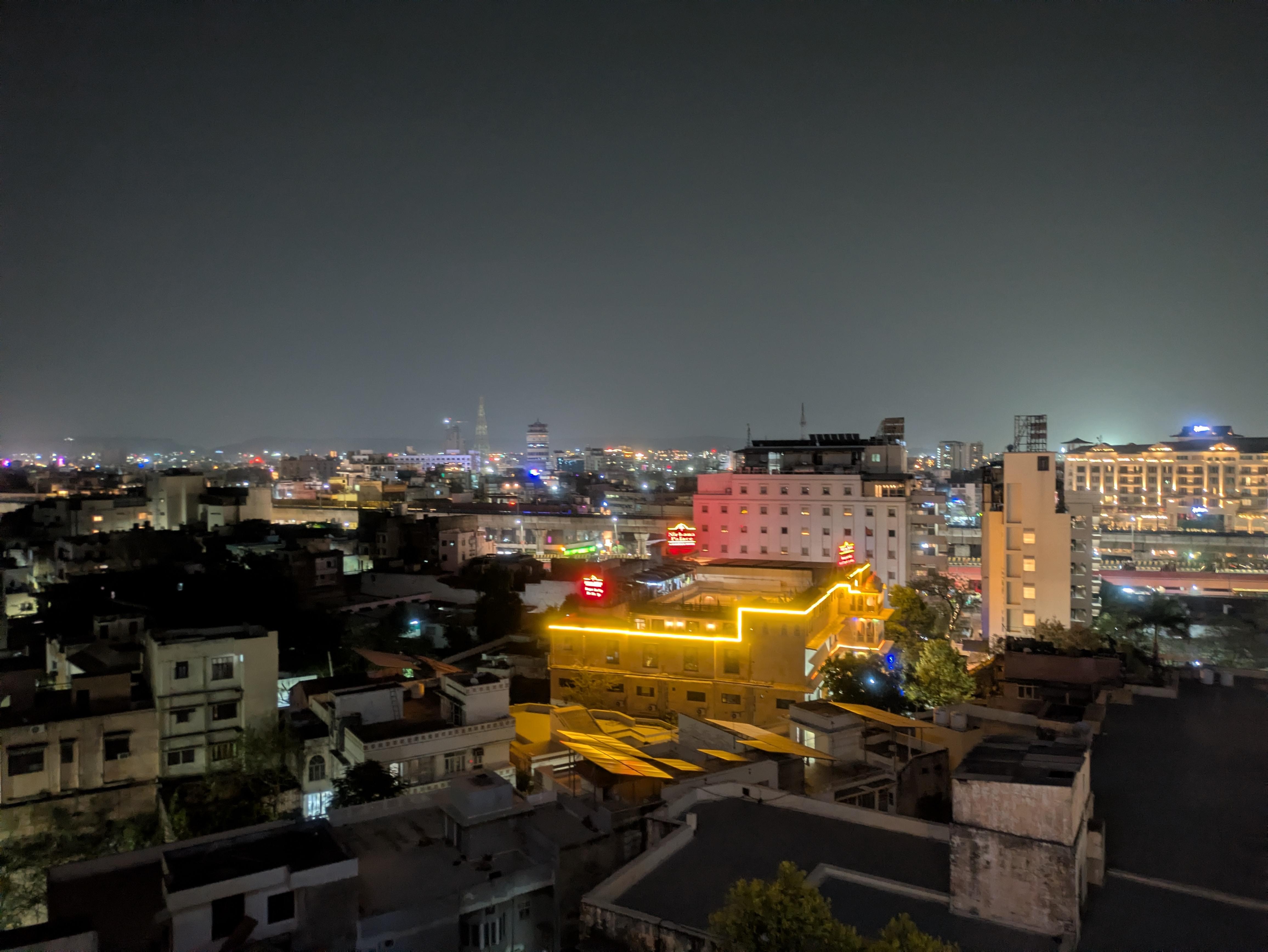 7階のレストランからの風景