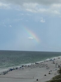 A rainbow appeared our last morning.