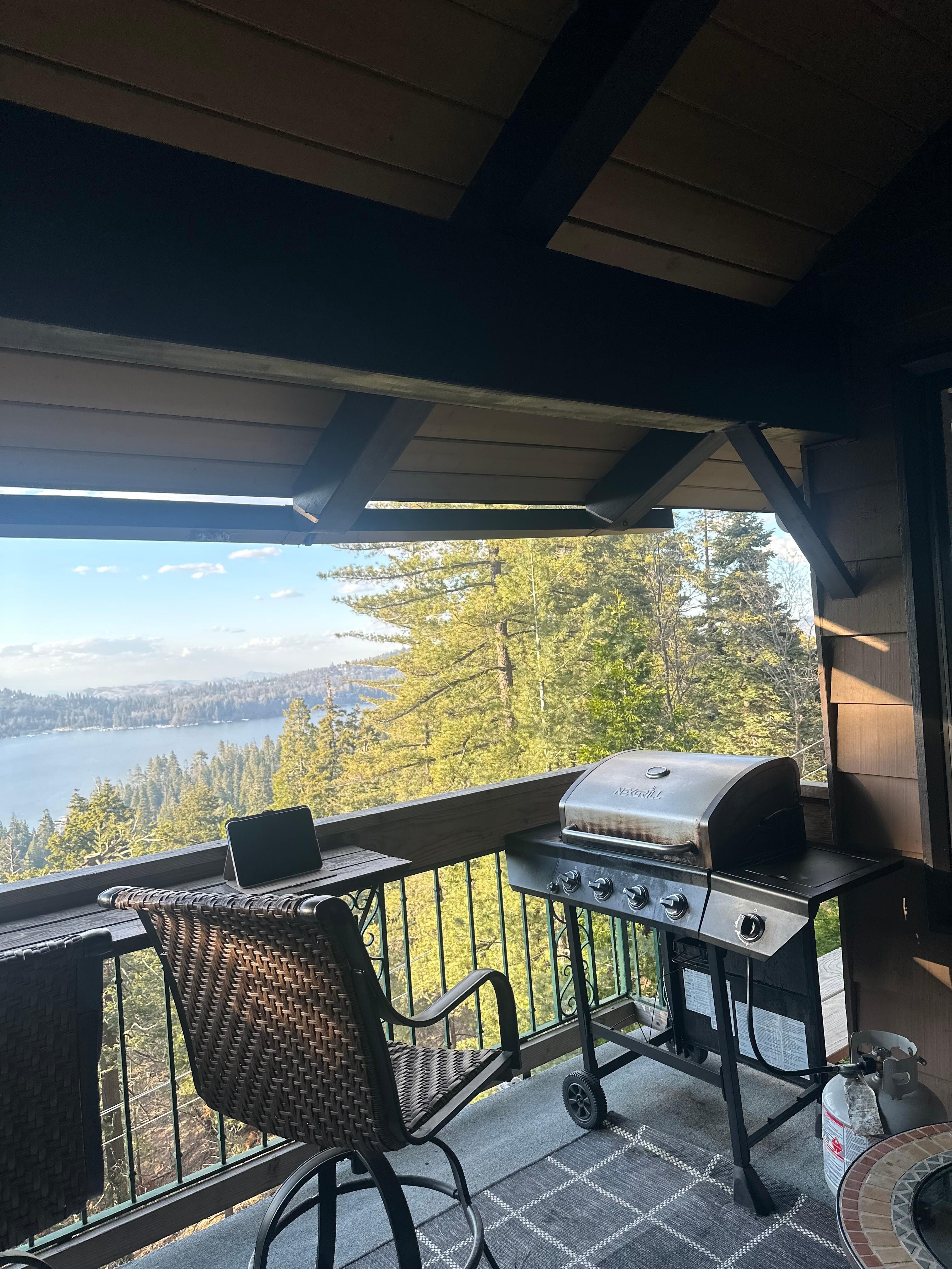 enjoying the BBQ 