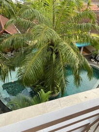 Pool view from 2nd floor rooms