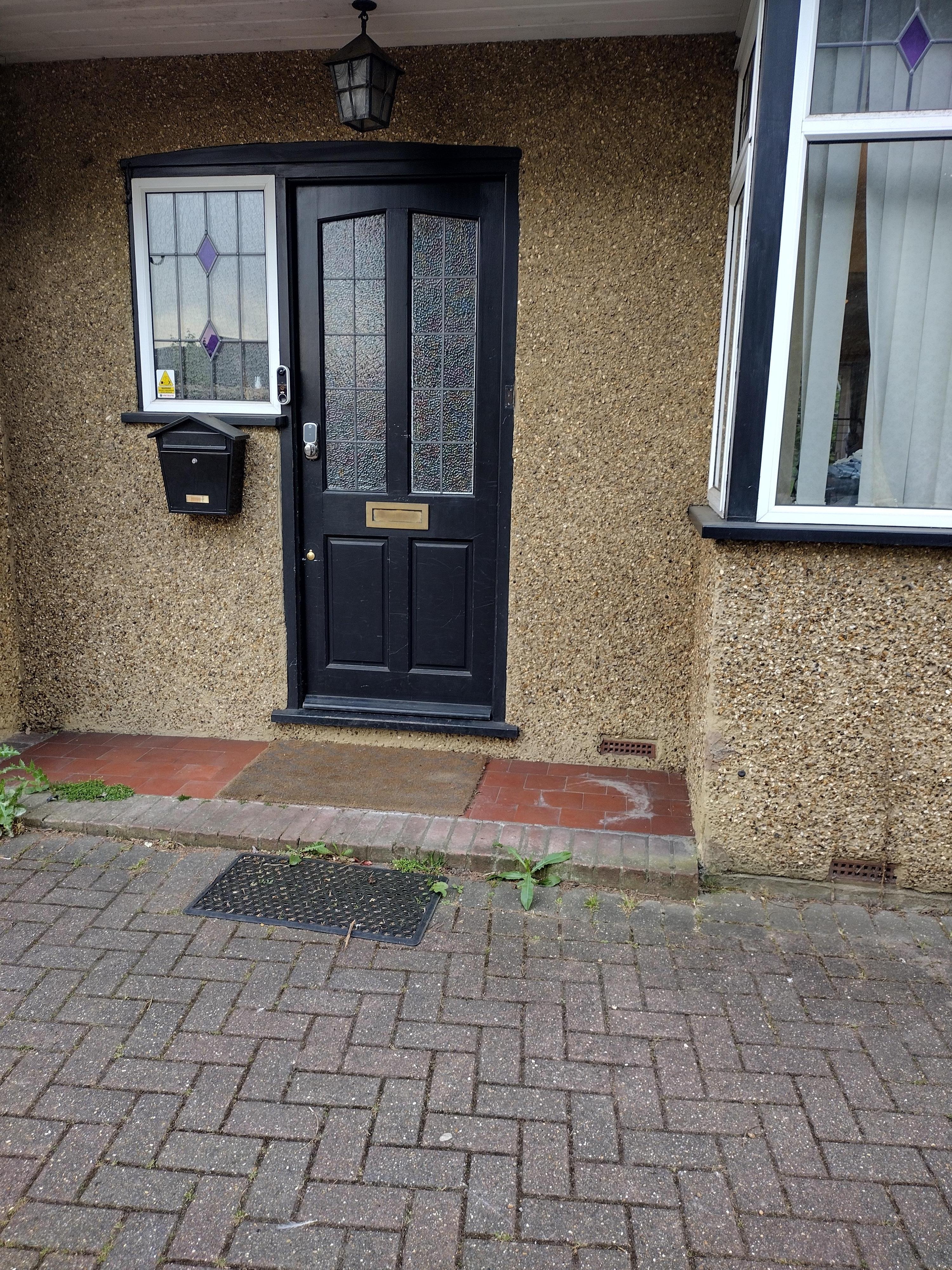 Not the front door for the unit, even though this was the picture provided with the description of how to get the door key