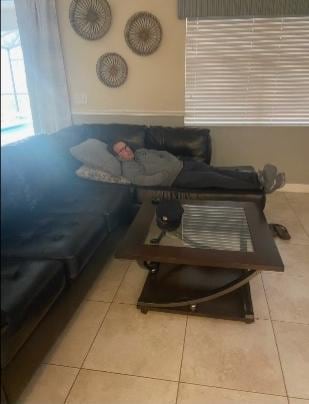 Reduced seating in living areas due to broken furniture that was placed by the pool and in the garage.