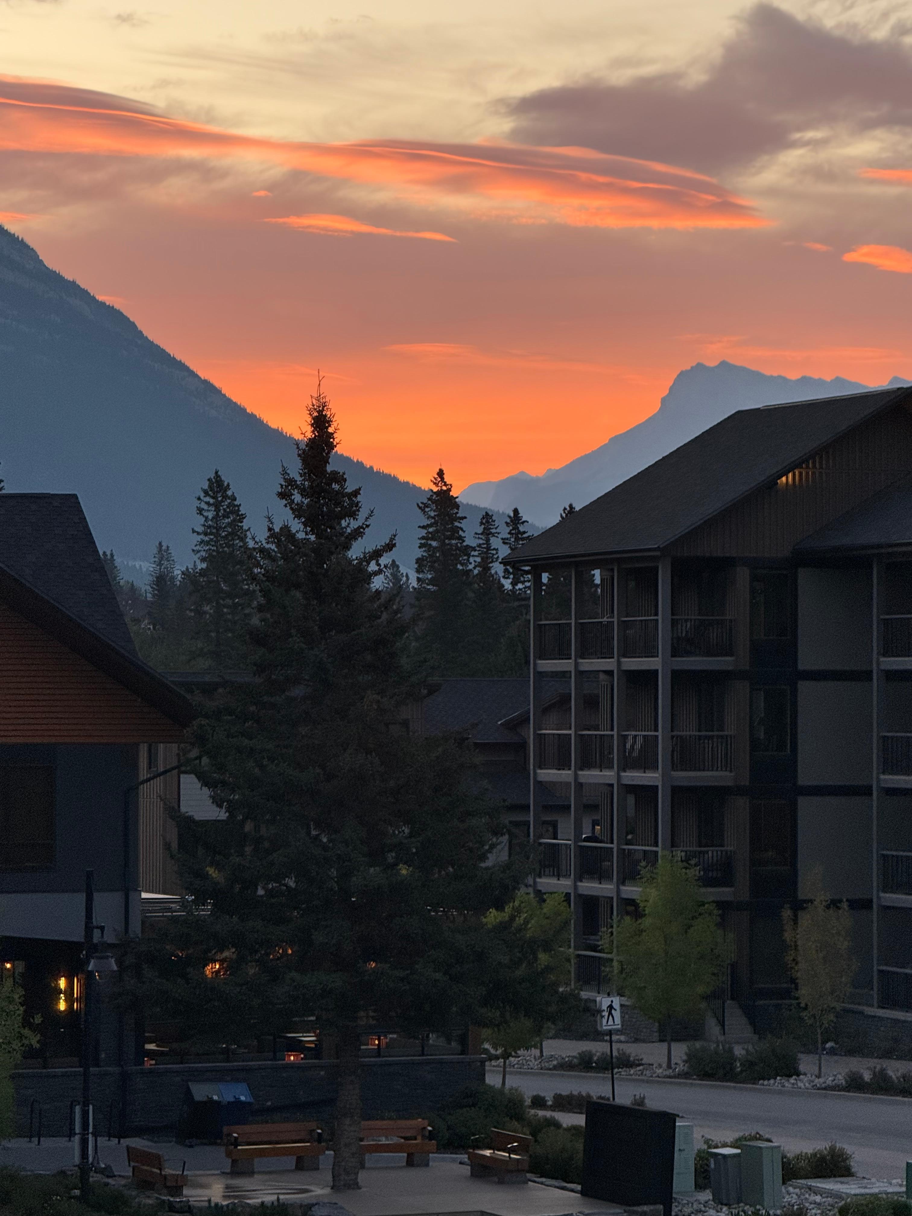 Sunrise from the living room