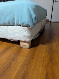 2x4 holding up the bed
