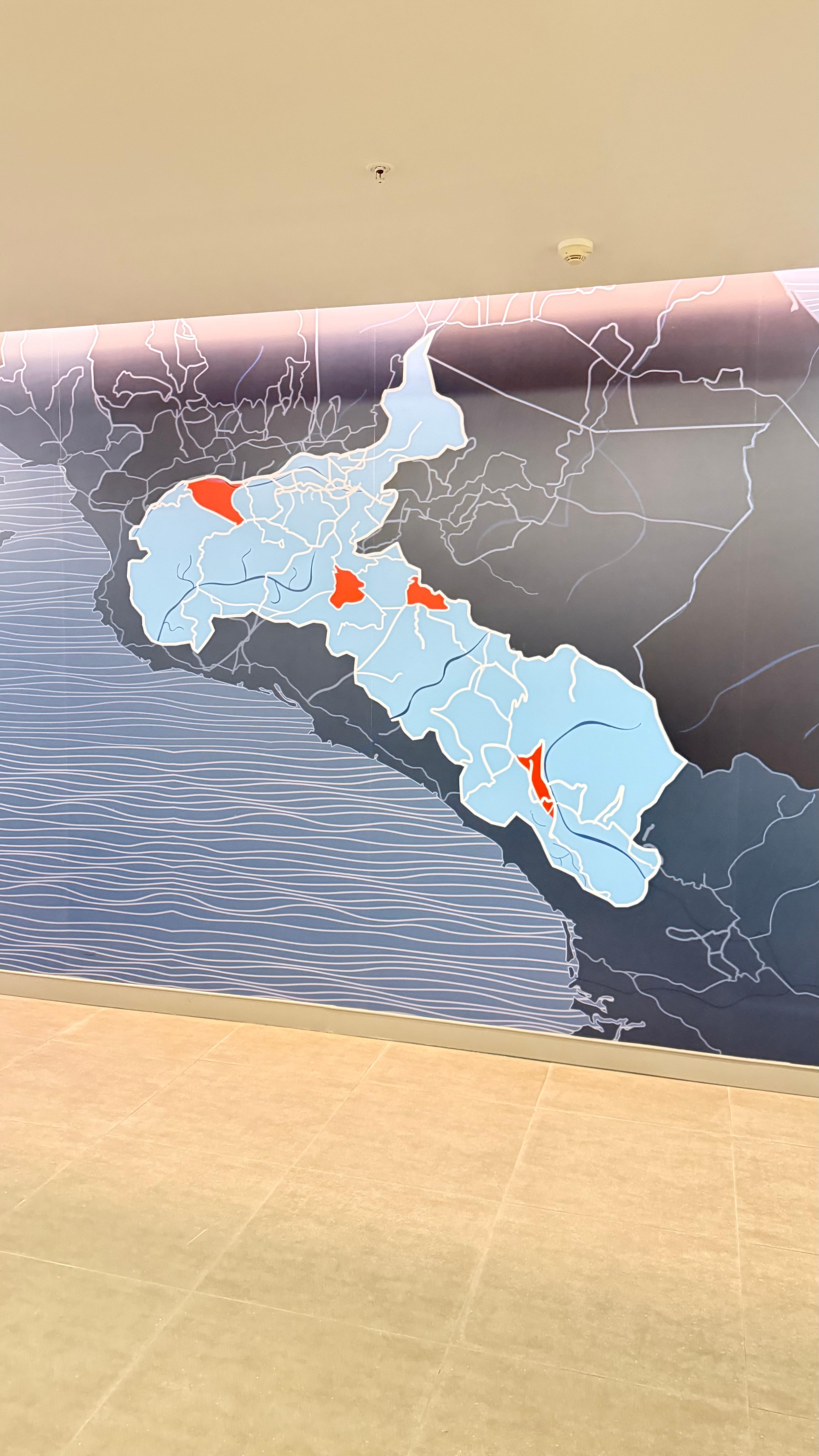 They have some fun art on the walls 