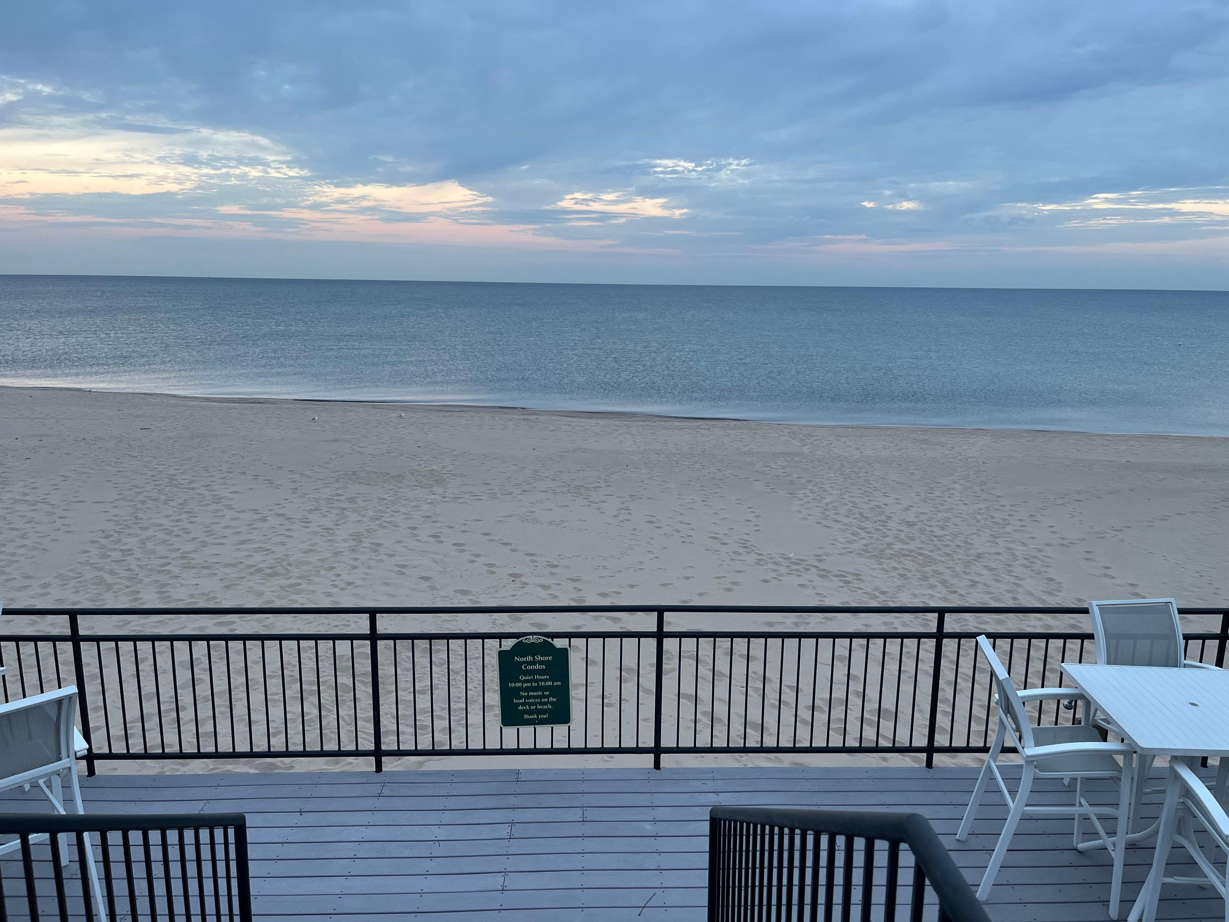 Beach view from the deck