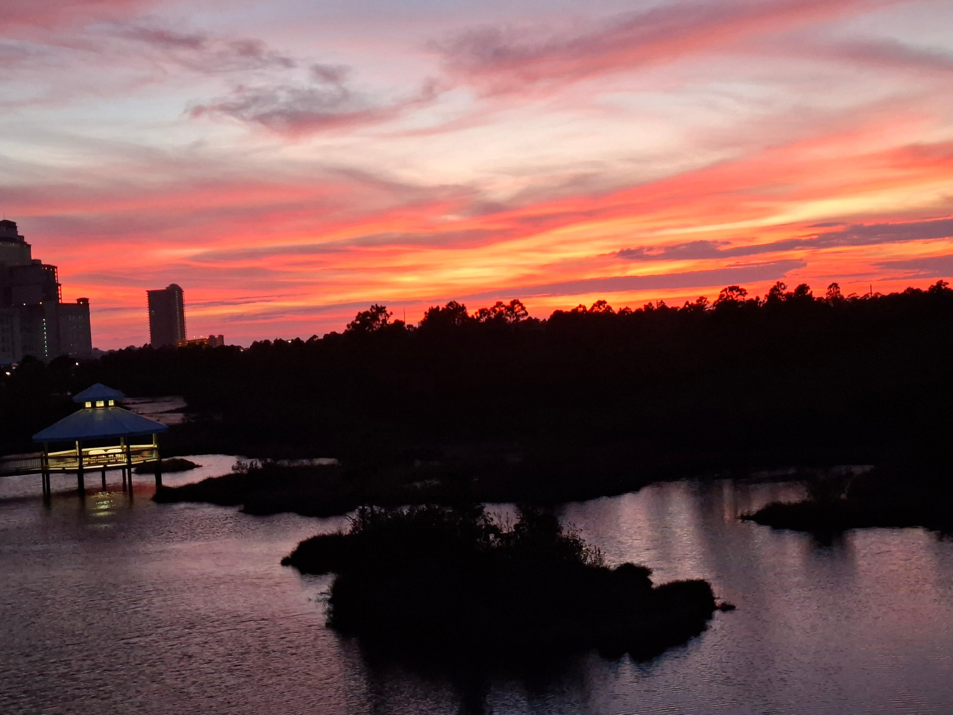 Sunset from balcony 