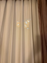 Holes in curtains