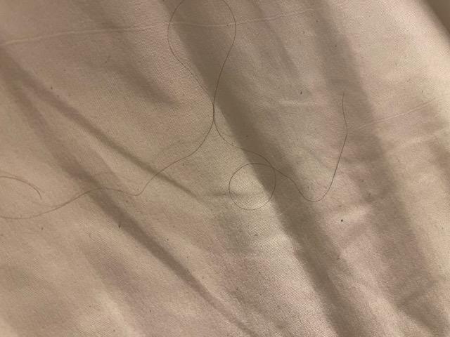 Hair on bed linen