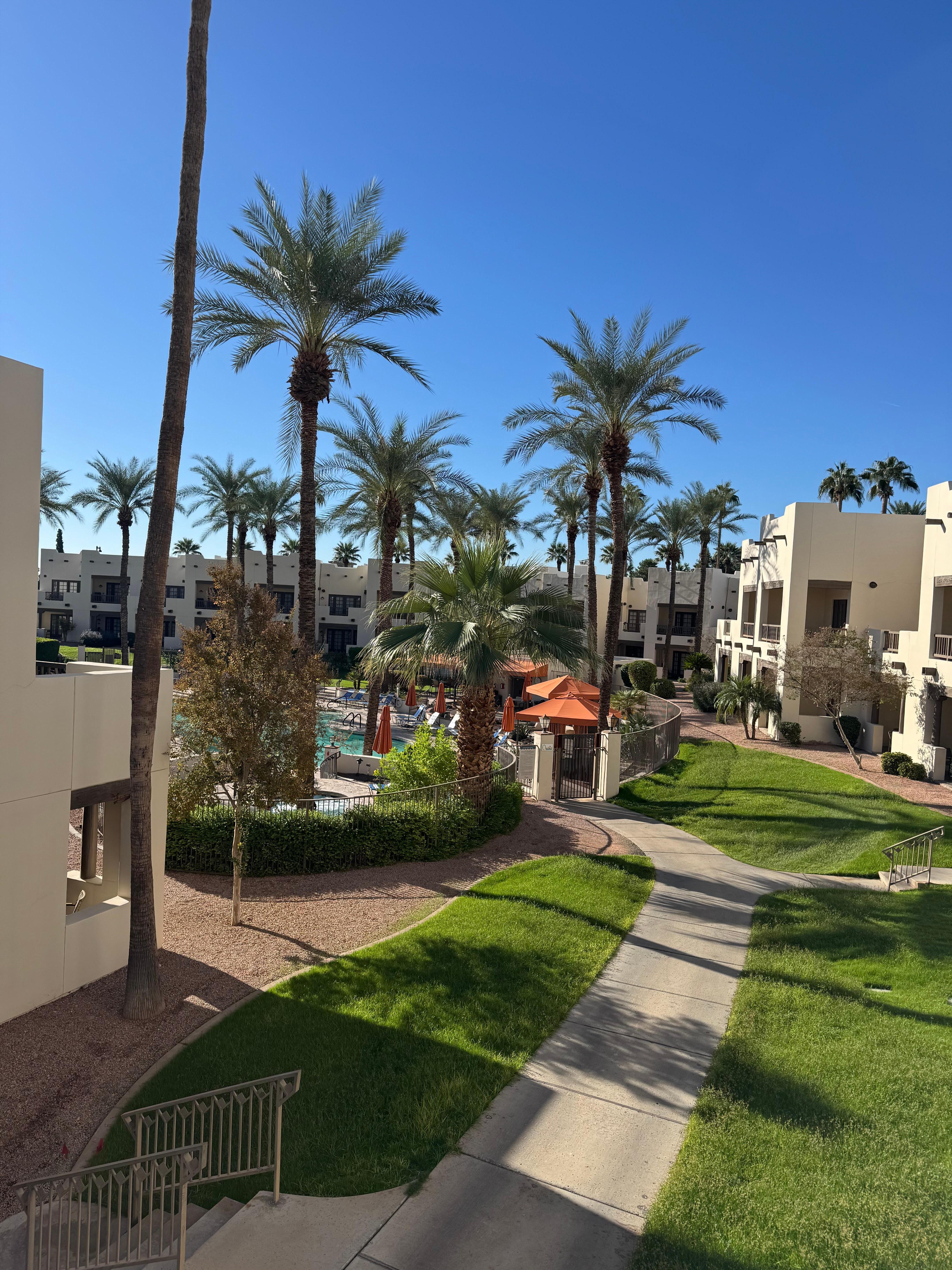 View from our balcony