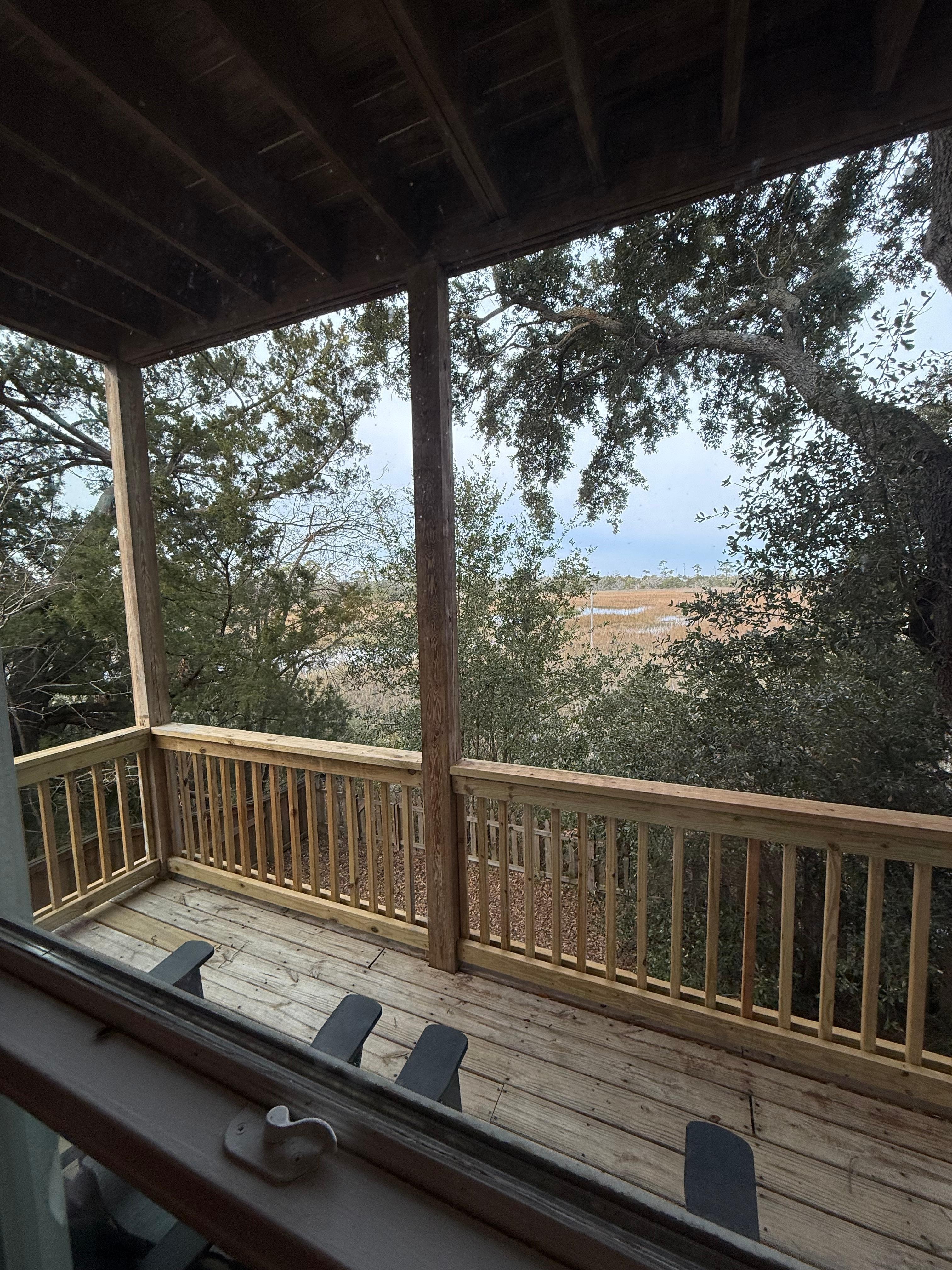 2nd level view- Again, brush removal would help. 