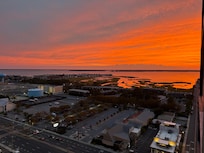 Sunset bay view
