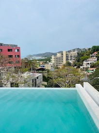 Rooftop pool view