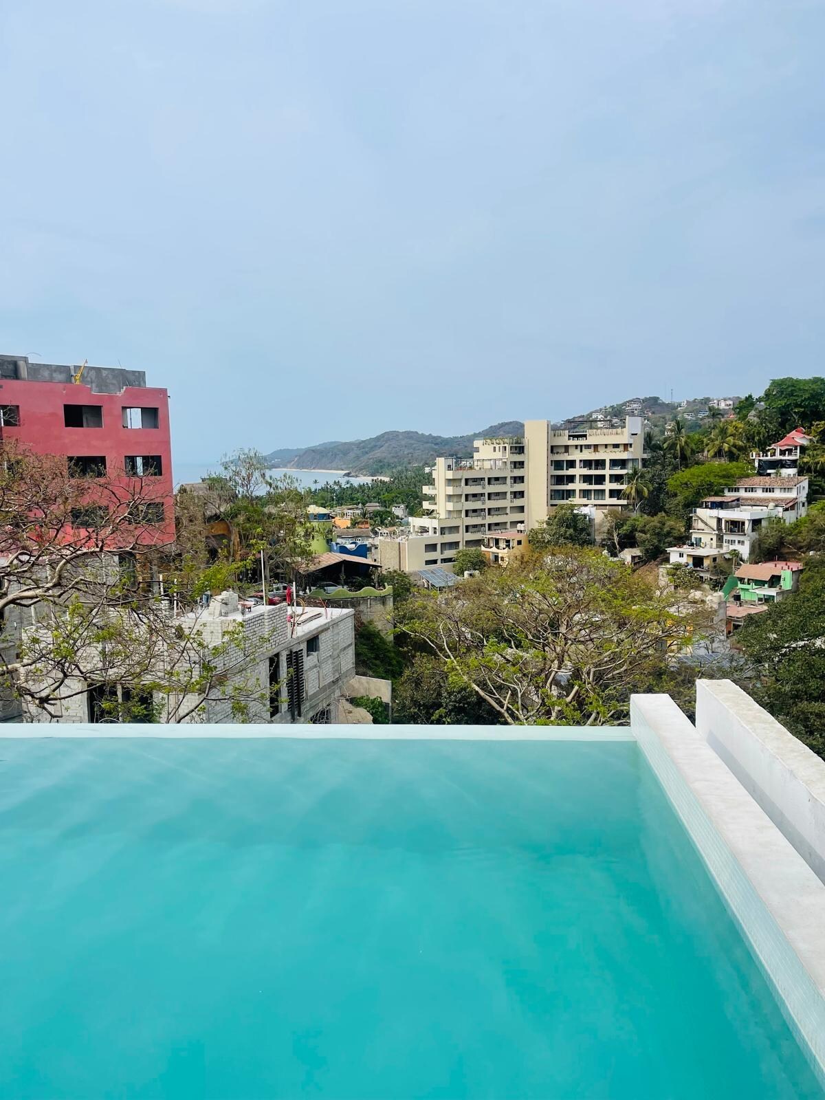 Rooftop pool view