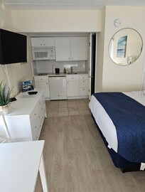 Kitchenette well stocked