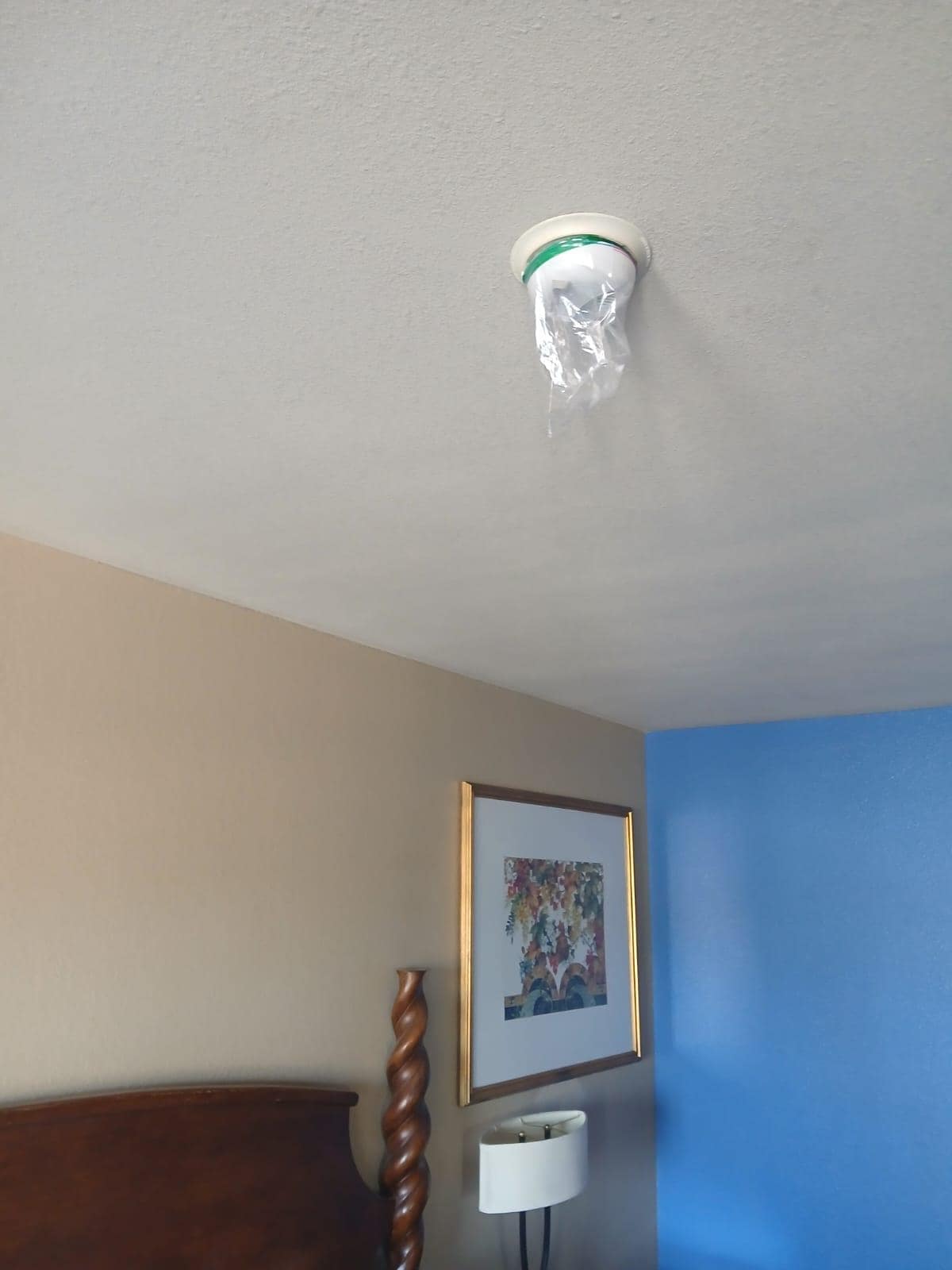 smoke alarm covered