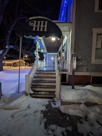 Beautiful wintery entrance