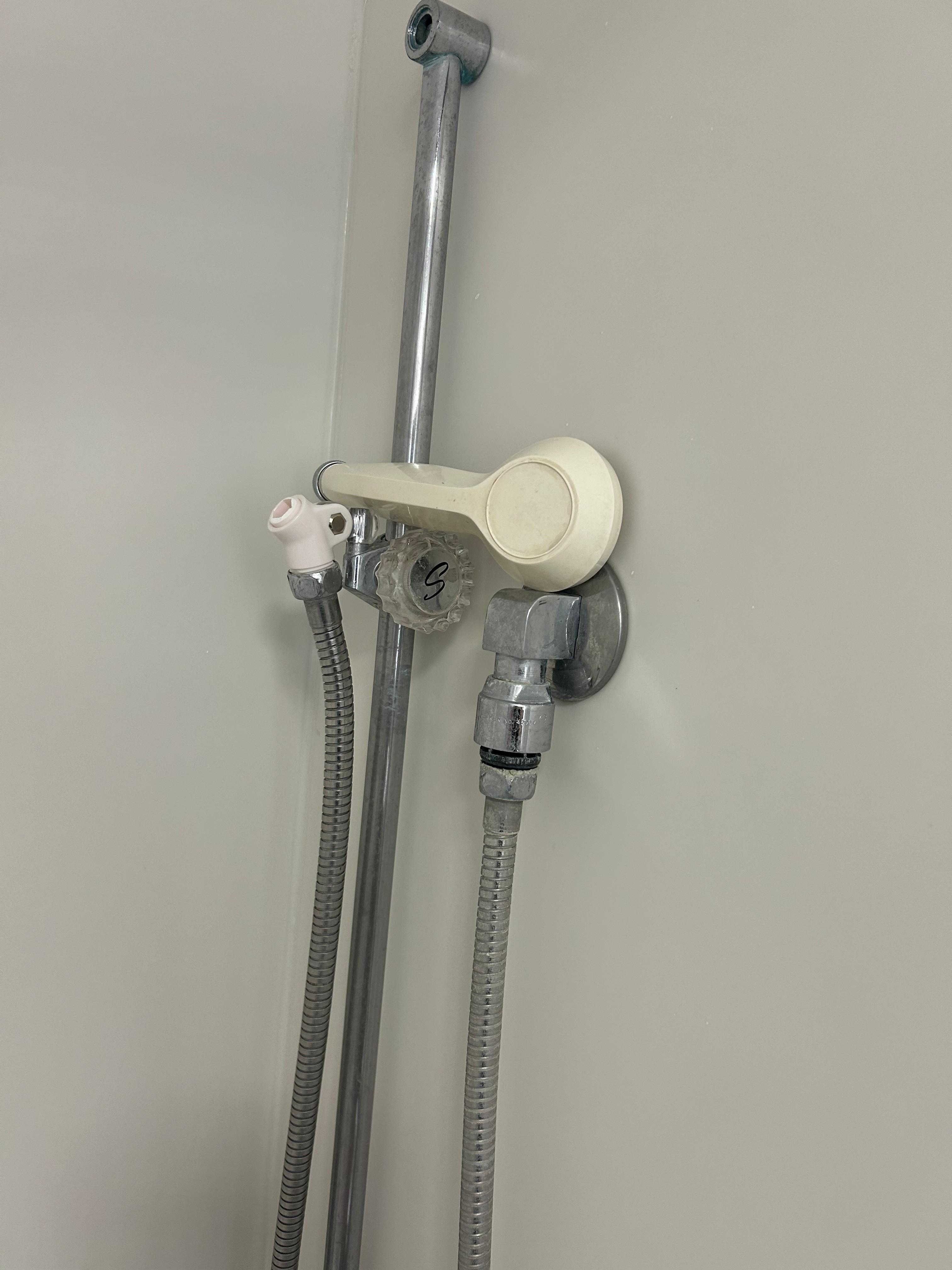 Broken hand-held shower 