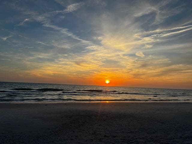 View from Treasure Island beach in front of our rental.