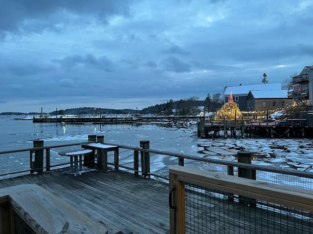 early evening harbor view