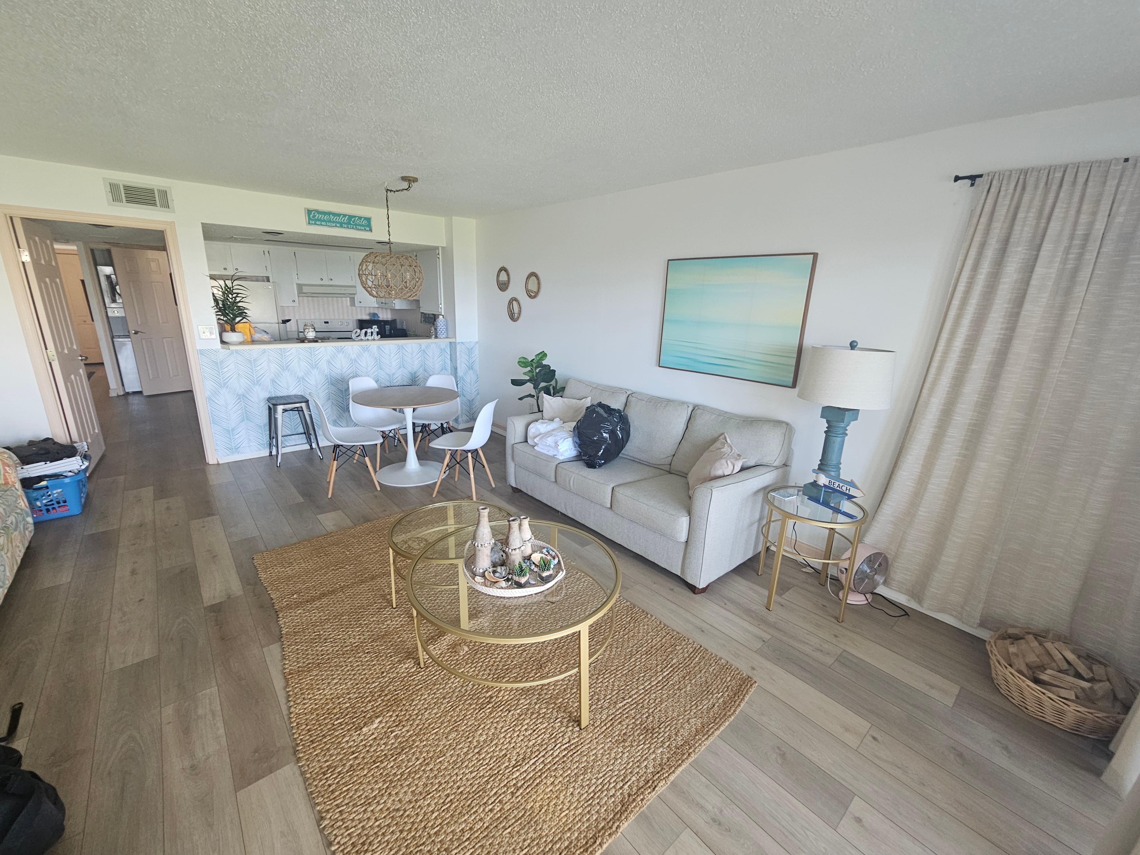 Living area looking towards kitchen 