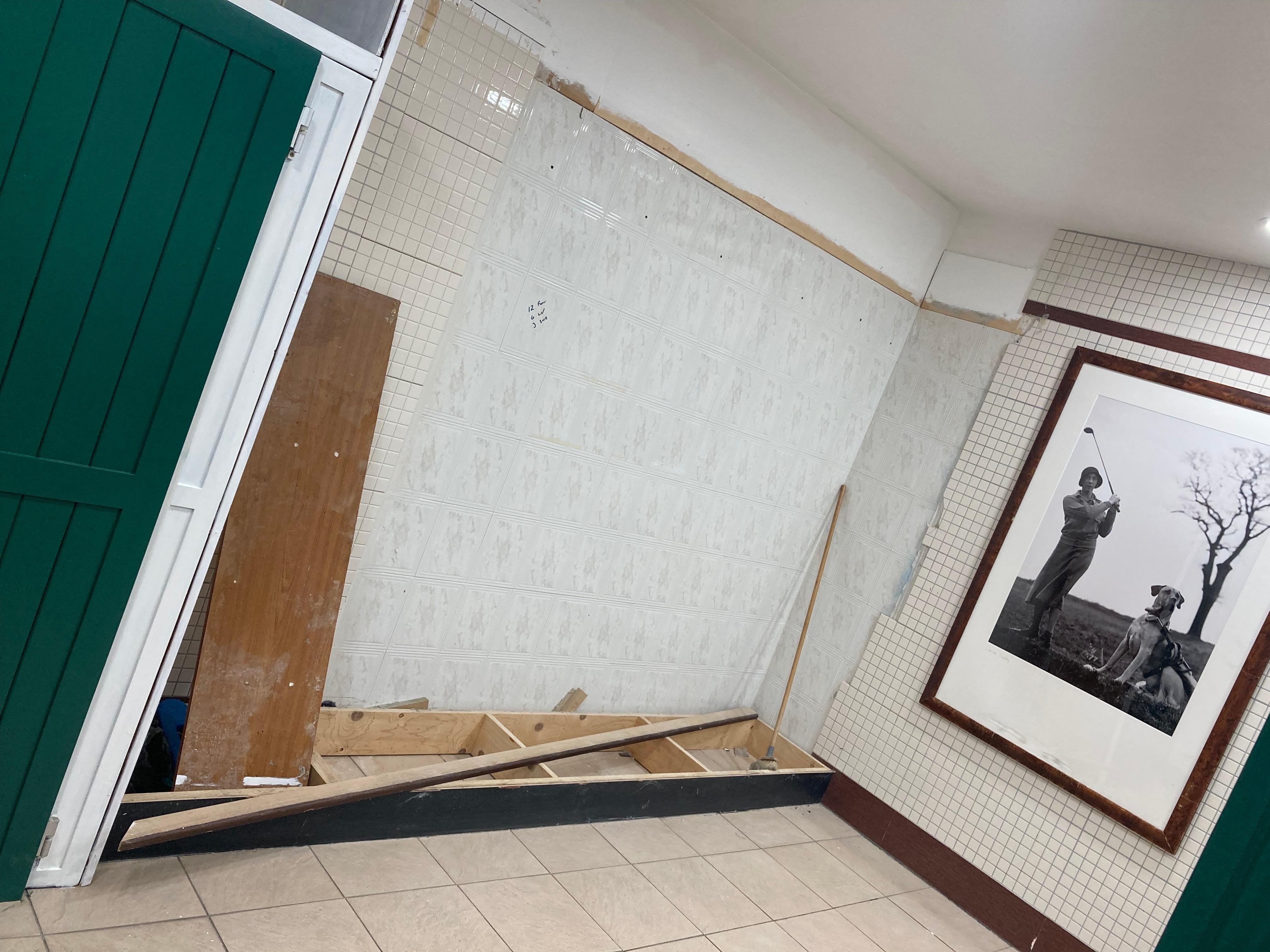 Changing rooms. It was even worse in the mens! 