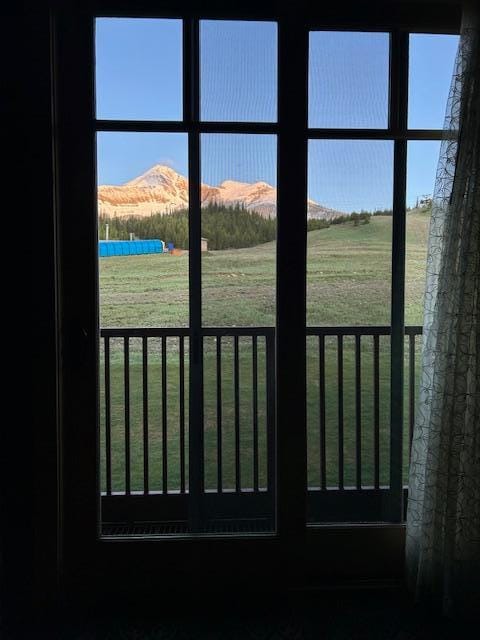 The view from our bed. Amazing!