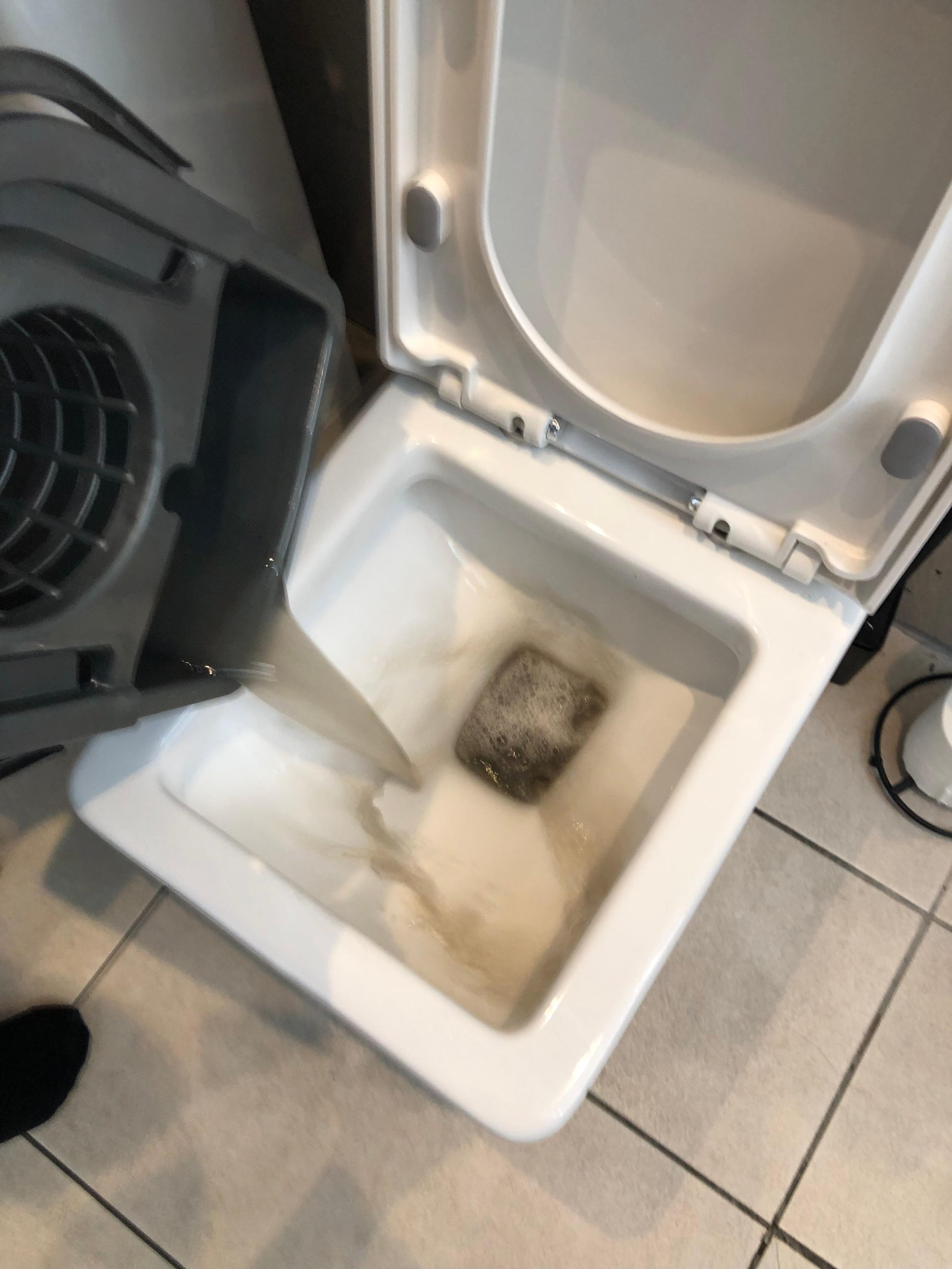 This was second bucket 1st was even dirtier, floor had not been mopped for a while mop n bucket were  bone dry 