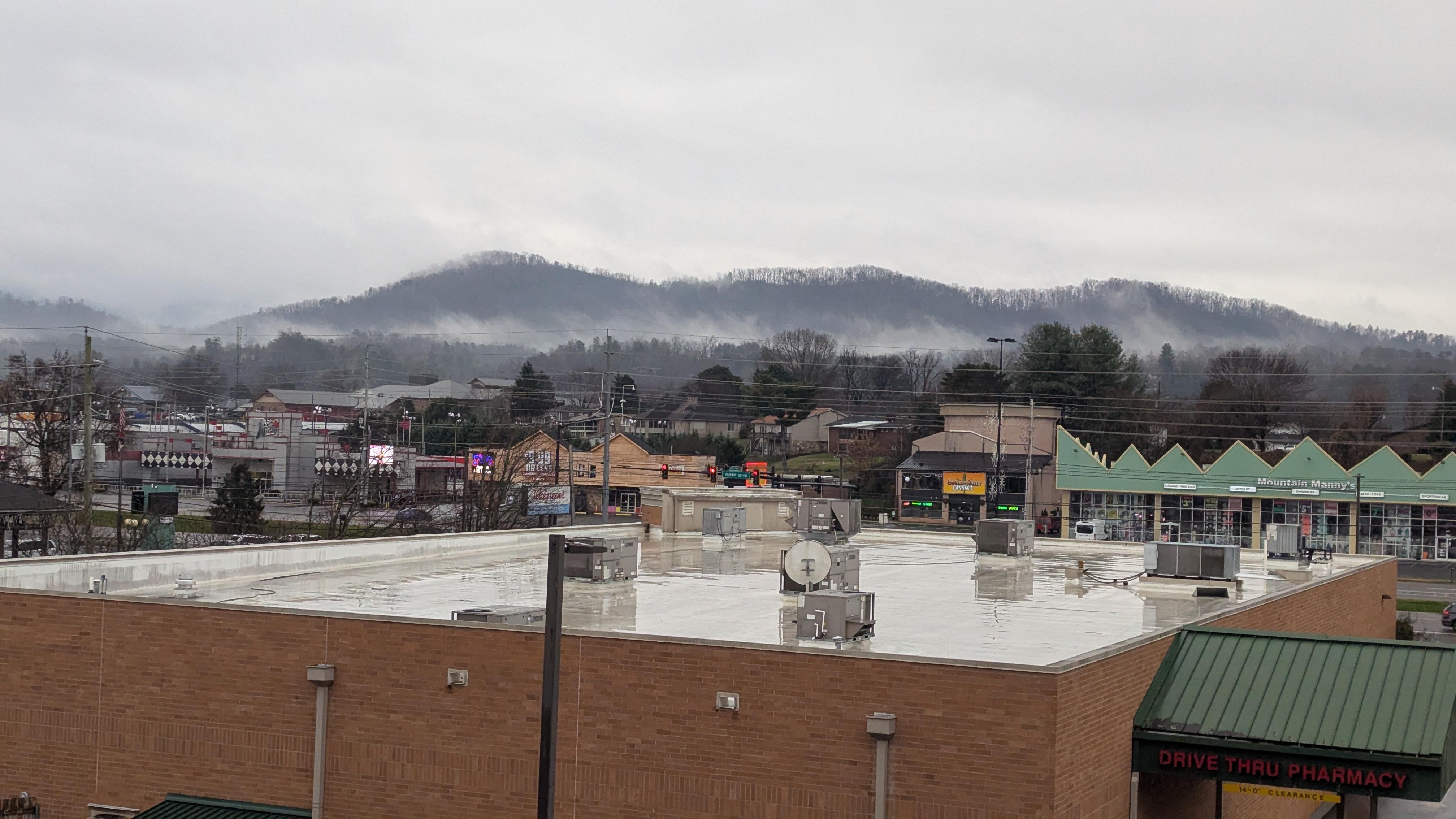 Beautiful mountain view from the front balcony