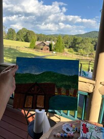 We had a painting night, weather was perfect.